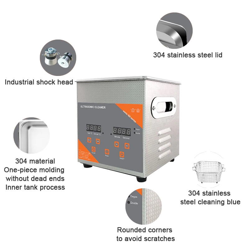Ultrasonic cleaner, large volume 2L capacity Hobbyist.co.nz